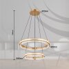 Illuminazione Globo Lighting Blondie Lampadario a sospensione LED Oro, 1-Luce, Telecomando