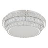 Illuminazione Globo Lighting Klara Plafoniera LED Cromo, 1-Luce, Telecomando