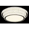 Illuminazione Globo Lighting Klara Plafoniera LED Cromo, 1-Luce, Telecomando