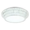 Illuminazione Globo Lighting Klara Plafoniera LED Cromo, 1-Luce, Telecomando