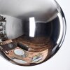 Gastor Lampadario a sospensione, Lampada a sfera Cromo, Grigio fumo, 3-Luci