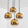 Koyoto Lampadario a sospensione, Lampada a sfera Oro, Chiaro, 4-Luci