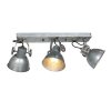 Illuminazione Steinhauer Gearmetal Plafoniera, Faretto da soffitto Argento Brunito, 3-Luci