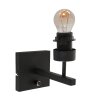 Illuminazione Steinhauer Stang Applique Nero, 1-Luce