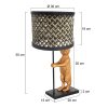 Illuminazione Steinhauer Animaux Lampada da tavolo Nero, 1-Luce