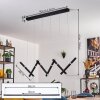 Pousseline Lampadario a sospensione, Lampada a sospensione LED Nero, 1-Luce