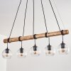 Koyoto Lampadario a sospensione, Lampada a sfera, Lampada a sospensione Écru, Nero, 5-Luci