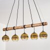 Koyoto Lampadario a sospensione, Lampada a sfera, Lampada a sospensione Écru, Nero, 5-Luci