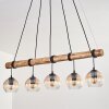 Koyoto Lampadario a sospensione, Lampada a sfera, Lampada a sospensione Écru, Nero, 5-Luci