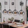 Gastor Lampadario a sospensione, Lampada a sfera, Lampada a sospensione Chiaro, Grigio fumo, 4-Luci