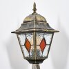 Chatelain Lampada con piedistallo, Illuminazione viale Oro, Nero, 1-Luce