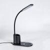 Debelmose Lampada da scrivania, Lampada da tavolo LED Nero, 1-Luce