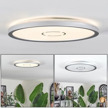 Simonstorp Plafoniera, Panel LED Argento, Bianco, 1-Luce