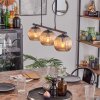 Koyoto Lampadario a sospensione, Lampada a sfera, Lampada a sospensione Ambrato, 3-Luci