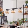 Koyoto Lampadario a sospensione, Lampada a sfera, Lampada a sospensione Ambrato, 3-Luci