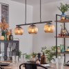 Koyoto Lampadario a sospensione, Lampada a sfera, Lampada a sospensione Ambrato, 3-Luci