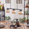 Koyoto Lampadario a sospensione, Lampada a sfera, Lampada a sospensione Ambrato, 3-Luci