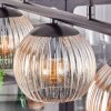 Koyoto Lampadario a sospensione, Lampada a sfera, Lampada a sospensione Ambrato, Chiaro, 3-Luci