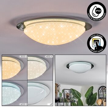 Kessmansbo Plafoniera LED Bianco, 1-Luce