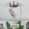 Gropptorp Plafoniera, Faretto da soffitto Nichel opaco, 1-Luce