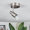 Illuminazione Trio Leuchten Gropptorp Plafoniera, Faretto da soffitto Nichel opaco, 1-Luce