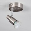 Illuminazione Trio Leuchten Gropptorp Plafoniera, Faretto da soffitto Nichel opaco, 1-Luce