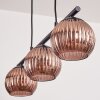 Koyoto Lampadario a sospensione, Lampada a sfera, Lampada a sospensione Ramato, 3-Luci