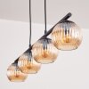 Koyoto Lampadario a sospensione, Lampada a sfera, Lampada a sospensione Ambrato, 4-Luci