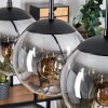 Gastor Lampadario a sospensione, Lampada a sfera, Lampada a sospensione Chiaro, Grigio fumo, 5-Luci