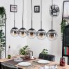 Gastor Lampadario a sospensione, Lampada a sfera, Lampada a sospensione Chiaro, Grigio fumo, 5-Luci