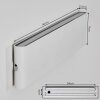 Gamas Lampada da parete per esterno, Illuminazione bagno, Applique, Faretto da parete Bianco, 1-Luce