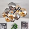 Gastor Plafoniera, Lampada a sfera Ambrato, Grigio fumo, 10-Luci