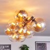 Gastor Plafoniera, Lampada a sfera Ambrato, Chiaro, 10-Luci