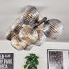 Koyoto Plafoniera, Lampada a sfera Ambrato, Chiaro, Grigio fumo, 10-Luci