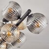 Koyoto Plafoniera, Lampada a sfera Ambrato, Chiaro, Grigio fumo, 10-Luci