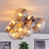 Koyoto Plafoniera, Lampada a sfera Ambrato, Chiaro, Grigio fumo, 10-Luci