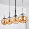 Gastor Lampadario a sospensione, Lampada a sfera, Lampada a sospensione Ambrato, 4-Luci