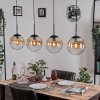 Gastor Lampadario a sospensione, Lampada a sfera, Lampada a sospensione Ambrato, Chiaro, 4-Luci