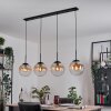 Gastor Lampadario a sospensione, Lampada a sfera, Lampada a sospensione Ambrato, Chiaro, 4-Luci