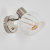 Dysted Lampada a sfera, Applique, Faretto da parete Nichel opaco, 1-Luce