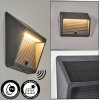 Pedreiras Lampada da parete per esterno, Lampada solare, Applique LED Antracite, 1-Luce, Sensori di movimento