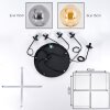 Gastor Lampadario a sospensione, Lampada a sfera, Lampada a sospensione Ambrato, Grigio fumo, 5-Luci
