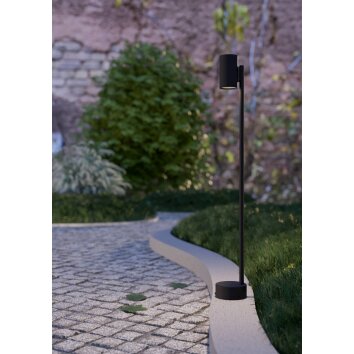 Illuminazione Eglo IZZALINI Lampada da terra per esterno LED Nero, 1-Luce