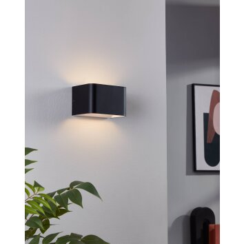 Illuminazione Eglo Eglo Applique LED Nero, Bianco, 1-Luce