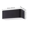 Illuminazione Eglo Eglo Applique LED Nero, Bianco, 1-Luce