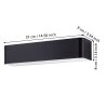 Illuminazione Eglo Eglo Applique LED Nero, Bianco, 1-Luce