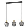 Illuminazione Eglo EMPOLI Lampadario a sospensione Ottone, Nero, 3-Luci