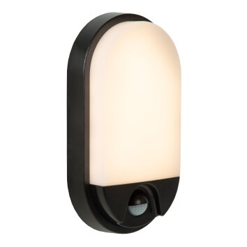 Illuminazione Lucide IR Lampada da parete per esterno LED Nero, 1-Luce, Sensori di movimento