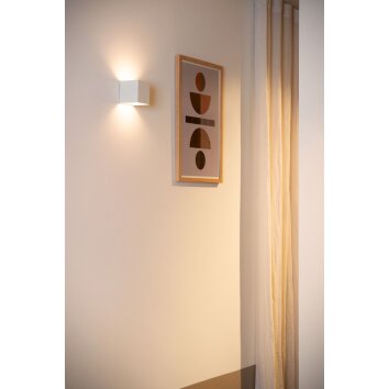 Illuminazione Lucide VERTIGO Applique LED Bianco, 1-Luce, Sensori di movimento