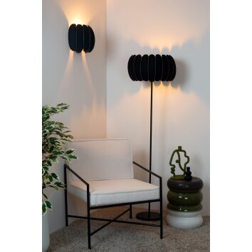 Illuminazione Lucide SPENCER Applique Nero, 1-Luce